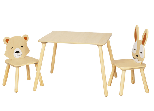 Kindertisch mit 2 Stühlen - BesonderesHoch2