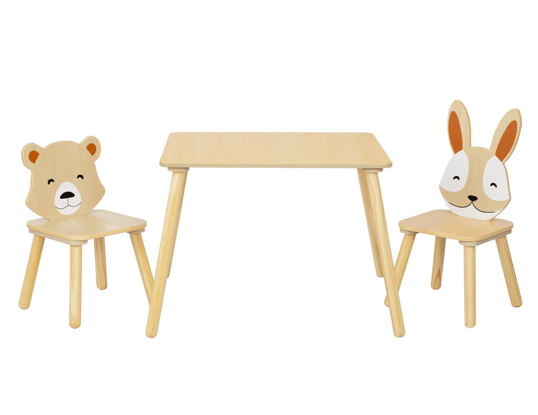 Kindertisch mit 2 Stühlen - BesonderesHoch2