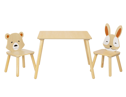Kindertisch mit 2 Stühlen - BesonderesHoch2