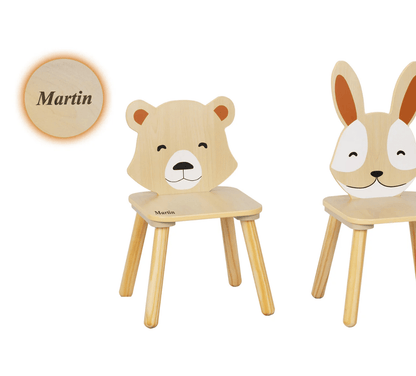 Kindertisch mit 2 Stühlen - BesonderesHoch2