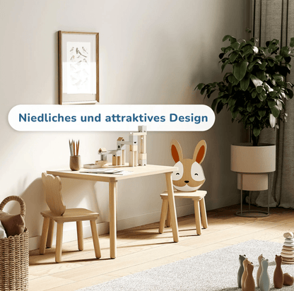 Kindertisch mit 2 Stühlen - BesonderesHoch2