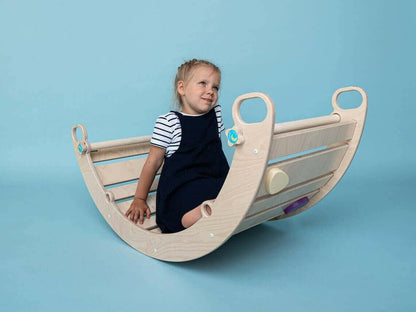 Kletterbogen 3 in 1, Pikler Bogen, Rocker Climber - BesonderesHoch2