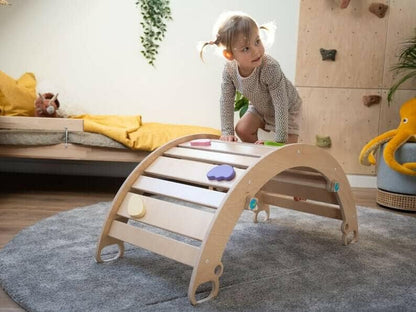 Kletterbogen 3 in 1, Pikler Bogen, Rocker Climber - BesonderesHoch2