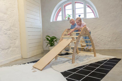 Kletterdreieck mit Rutsche, klappbar - Pikler Dreieck mit Schiebe - Rampe - BesonderesHoch2