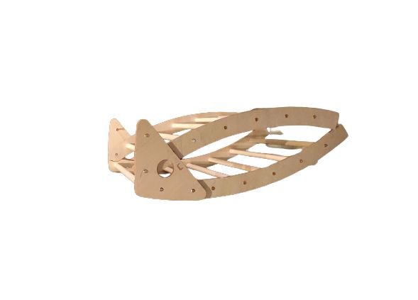 Kletterdreieck mit Rutsche, klappbar - Pikler Dreieck mit Schiebe - Rampe - BesonderesHoch2