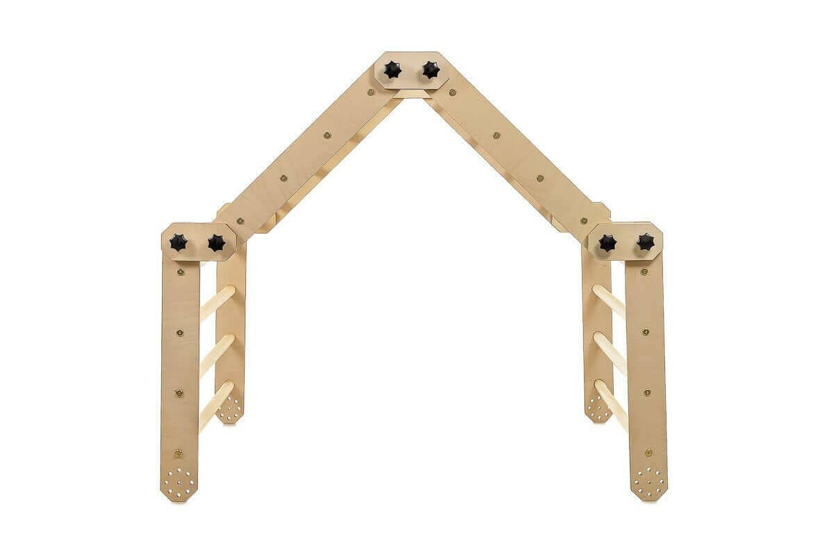 Kletterdreieck Set 3 in 1 mit Rutsche - Pikler Dreieck mit Rampe - BesonderesHoch2