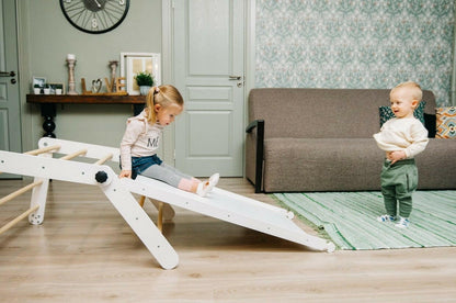 Kletterdreieck, Sprossenwand, Pikler Dreieck mit Rutsche - BesonderesHoch2