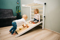 Kletterdreieck, Sprossenwand, Pikler Dreieck mit Rutsche Family-SCL 