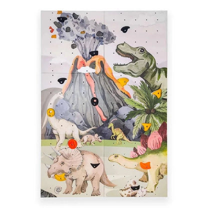 Kletterwand Kinderzimmer, Indoor, Kinder, - Dinos - BesonderesHoch2