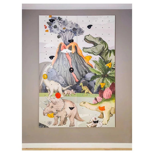 Kletterwand Kinderzimmer, Indoor, Kinder, - Dinos - BesonderesHoch2
