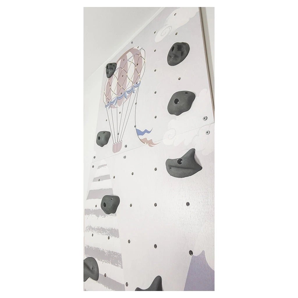 Kletterwand Kinderzimmer, Indoor, Kinder, - Heißluftballon - BesonderesHoch2