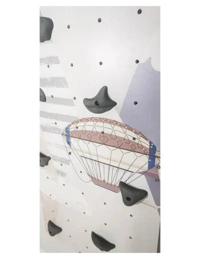 Kletterwand Kinderzimmer, Indoor, Kinder, - Heißluftballon - BesonderesHoch2