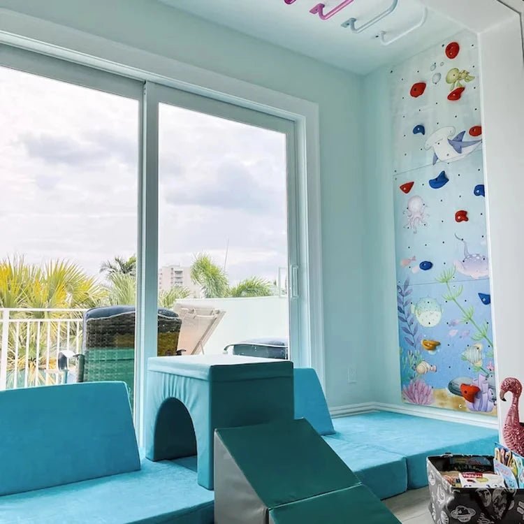 Kletterwand Kinderzimmer, Indoor, Kinder, - Ozean - BesonderesHoch2