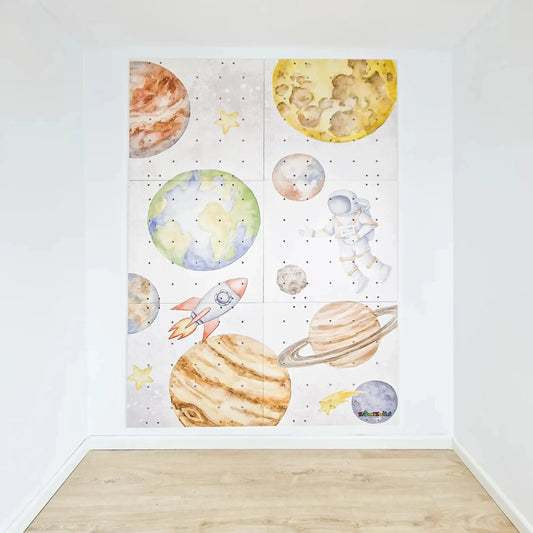 Kletterwand Kinderzimmer, Indoor, Kinder, -Weltall hopahopa 
