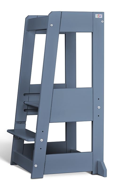 Lernturm Felix - Learning tower - blau | tiSsi® by Schmatzepuffer® "gratis personalisierbar" - BesonderesHoch2