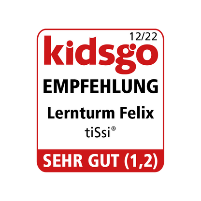Lernturm Felix - Learning tower - blau | tiSsi® by Schmatzepuffer® "gratis personalisierbar" - BesonderesHoch2