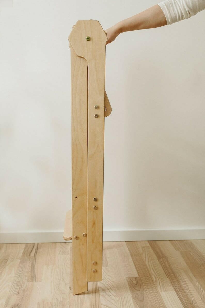 Lernturm klappbar, Küchenturm, Learning Tower, Montessori Turm - BesonderesHoch2