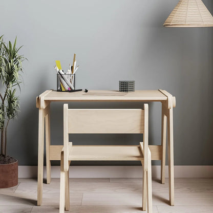 Mitwachsende Tisch und Stuhl für Kleinkinder - natur - BesonderesHoch2