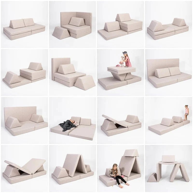 Modulares Spielsofa für Kinder, Kindercouch, Spielmatratze - BesonderesHoch2