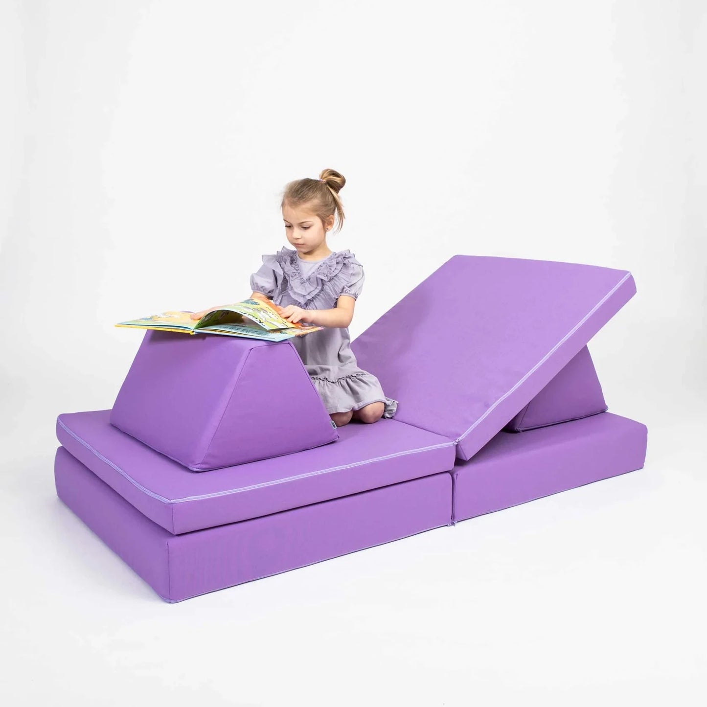 Modulares Spielsofa für Kinder, Kindercouch, Spielmatratze Sweethomefromwood Lila 