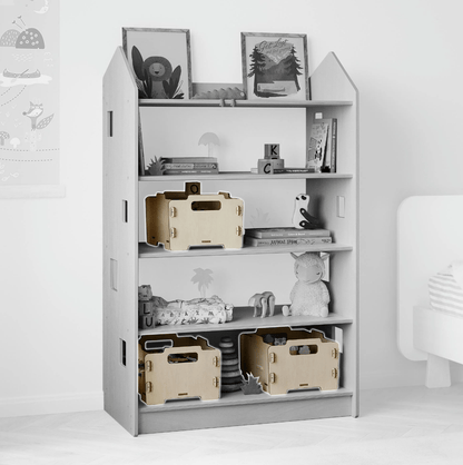 Montessori Aufbewahrungsbox aus Holz - BesonderesHoch2