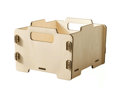 Montessori Aufbewahrungsbox aus Holz - BesonderesHoch2