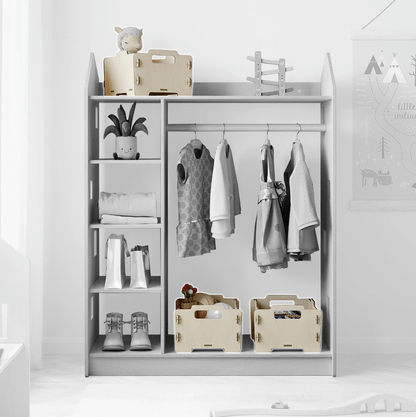 Montessori Aufbewahrungsbox aus Holz - BesonderesHoch2