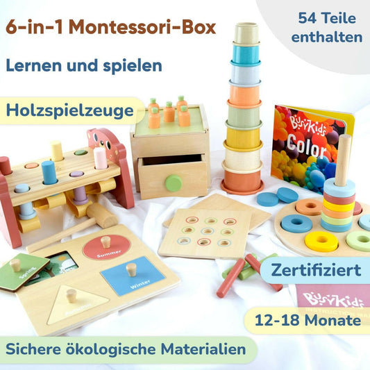 Montessori - Box für Kinder von 12 bis 18 Monaten - BesonderesHoch2