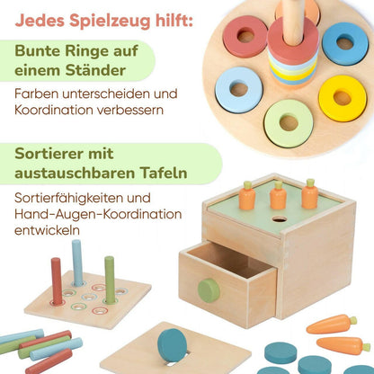 Montessori - Box für Kinder von 12 bis 18 Monaten - BesonderesHoch2