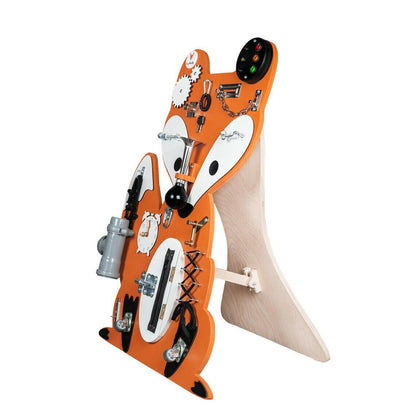 Montessori Busy Board Activity Board Motorikbrett Holz, Fuchs - BesonderesHoch2