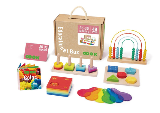Montessori Educational Box, 25 - 36 Monate, 6 - in - 1, Lernspielzeug für Kleinkinder - BesonderesHoch2