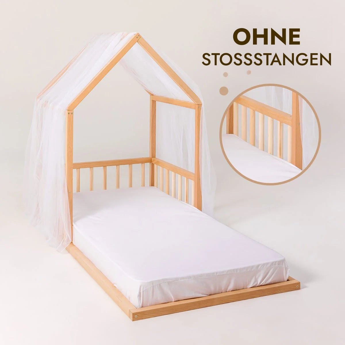 Montessori Kinderbett ab 2 Jahren - BesonderesHoch2