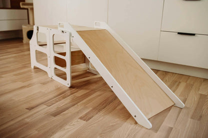 Montessori Lernturm, 3 in 1, Montessori Turm, Rutsche - BesonderesHoch2
