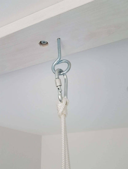 Premium Babyschaukel aus Leinen, Natur - BesonderesHoch2