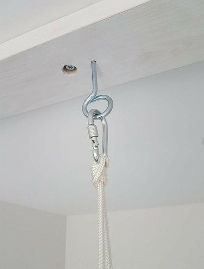 Premium Babyschaukel aus Leinen, Natur, Melange - BesonderesHoch2