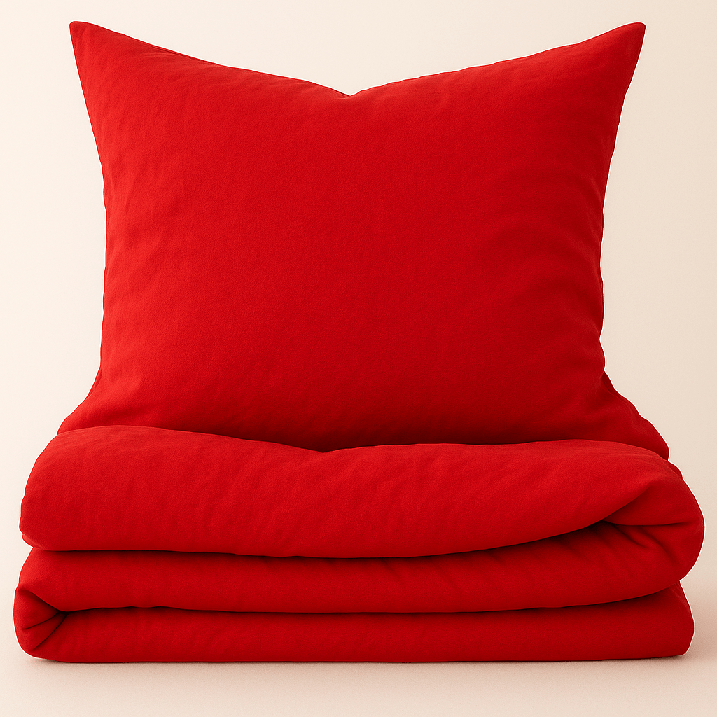 Premium Lyocell Kinderbettwäsche "Aurora Red" - BesonderesHoch2