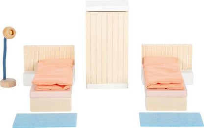 Puppenhaus Natur mit Möbeln - BesonderesHoch2