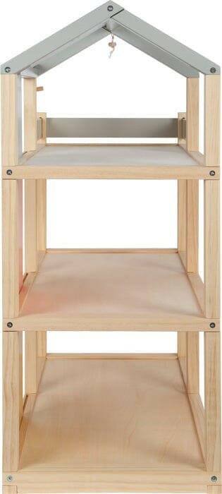 Puppenhaus Natur mit Möbeln - BesonderesHoch2