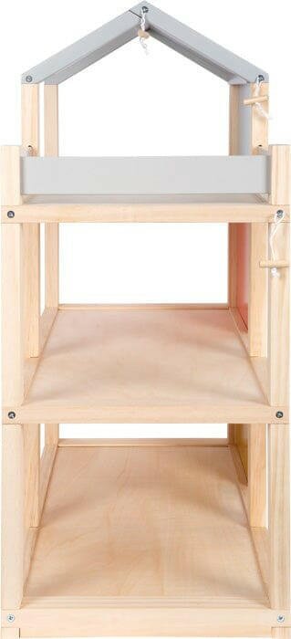 Puppenhaus Natur mit Möbeln - BesonderesHoch2