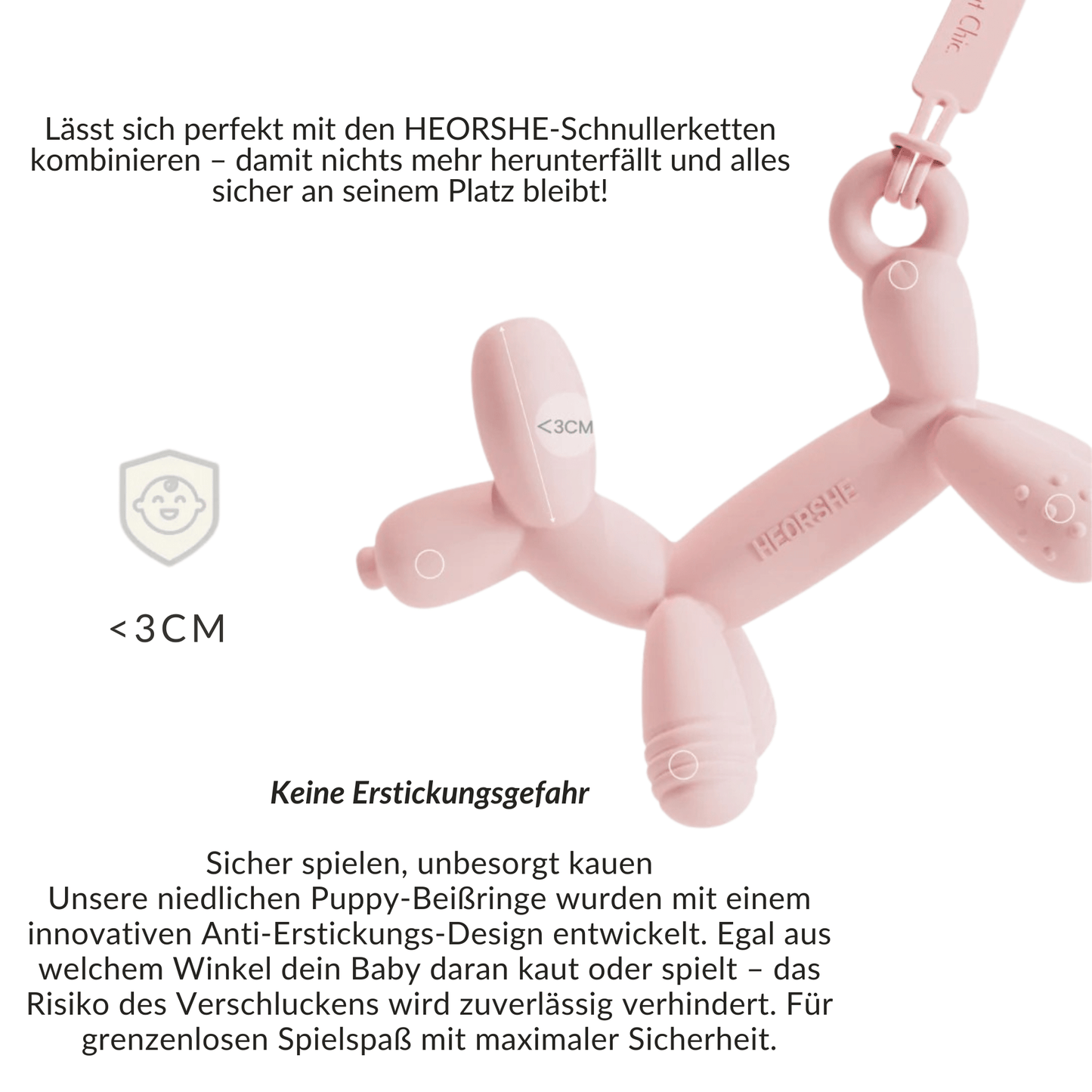 Puppy Teether (Rosa) - BesonderesHoch2