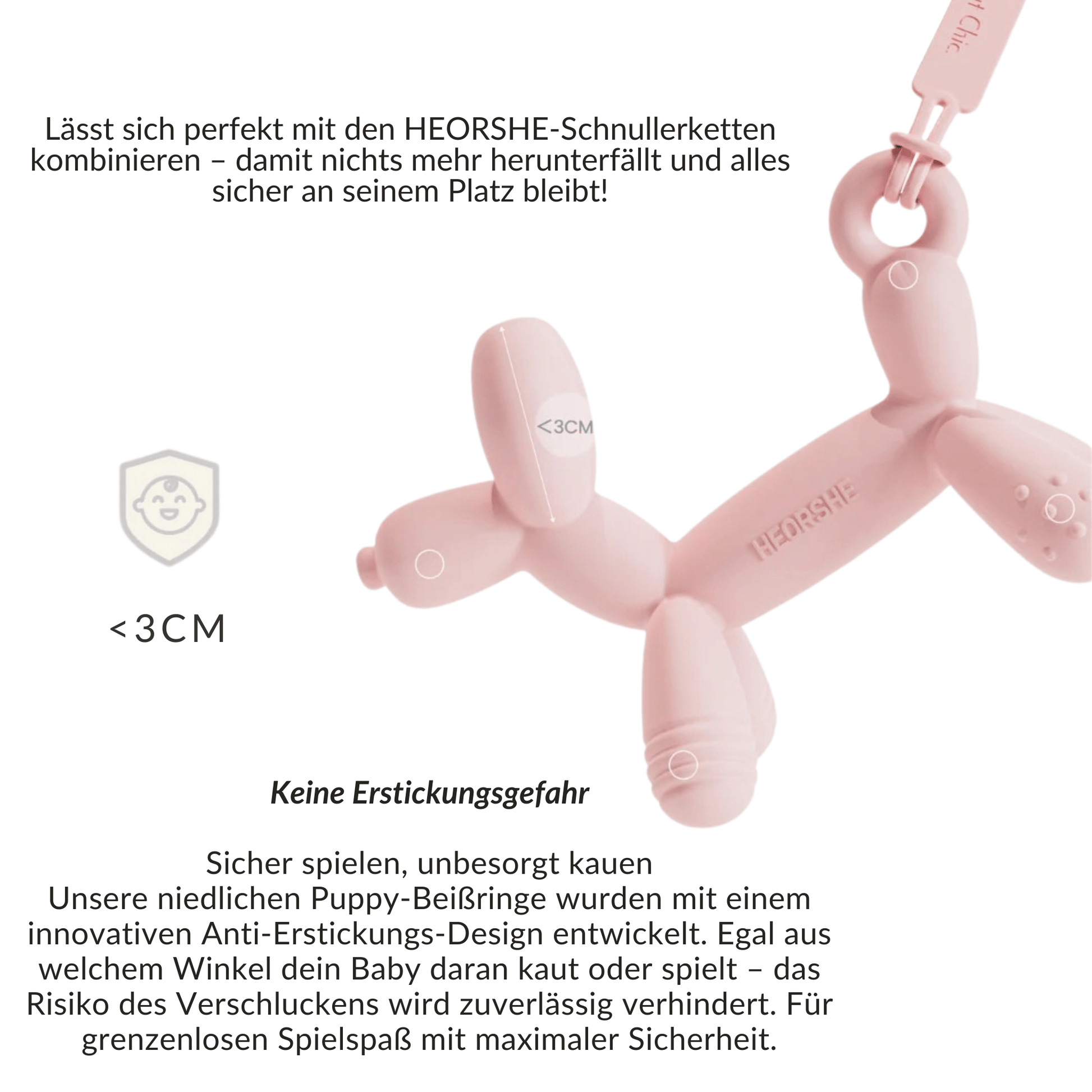 Puppy Teether (Rosa) - BesonderesHoch2