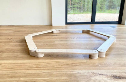 Schwebebalken, Balancierpfad, Balancierbalken, Sinnespfad, Montessori - BesonderesHoch2