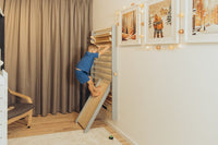 Sprossenwand & Kletterdreieck mit Rutsche, Pikler Dreieck Duck Woodworks 