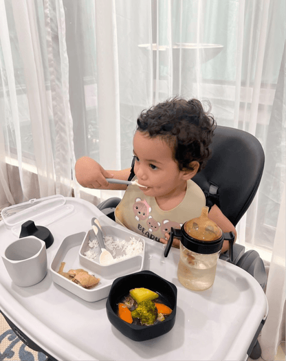 Toddler Feeding Set (Grau) - BesonderesHoch2