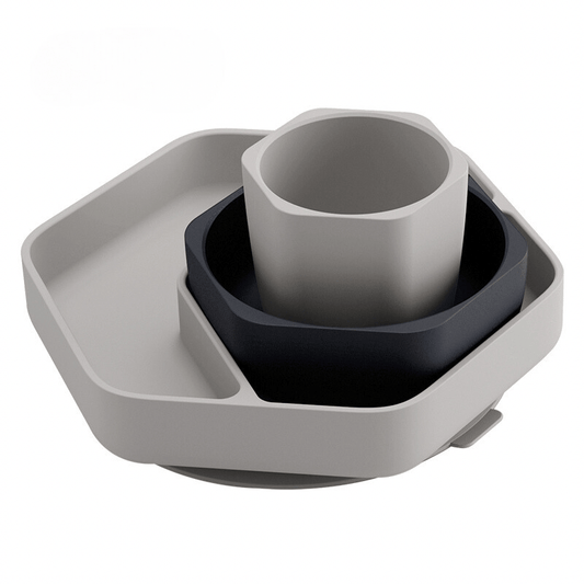 Toddler Feeding Set (Grau) - BesonderesHoch2