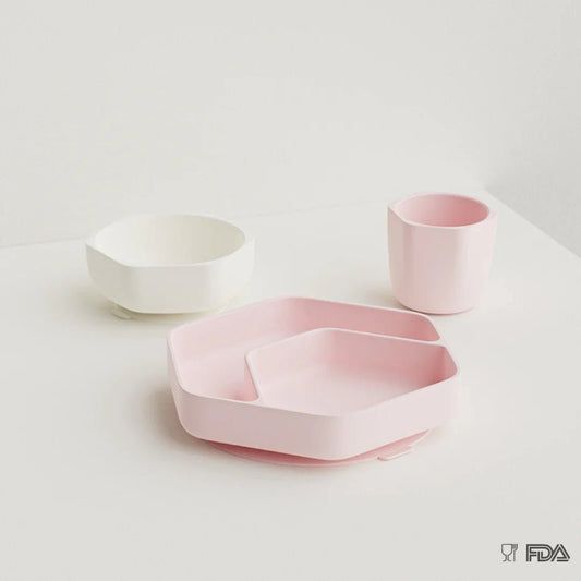 Toddler feeding Set (Rosa) - BesonderesHoch2
