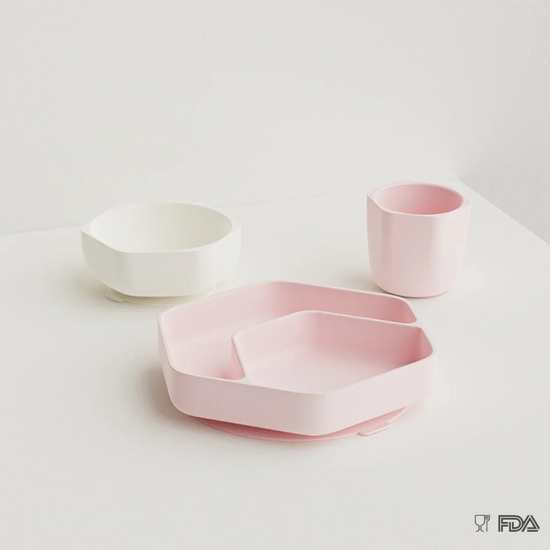 Toddler feeding Set (Rosa) - BesonderesHoch2