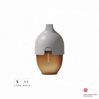 Ultra Wide Neck Baby Bottle 160ml (Grau) - BesonderesHoch2