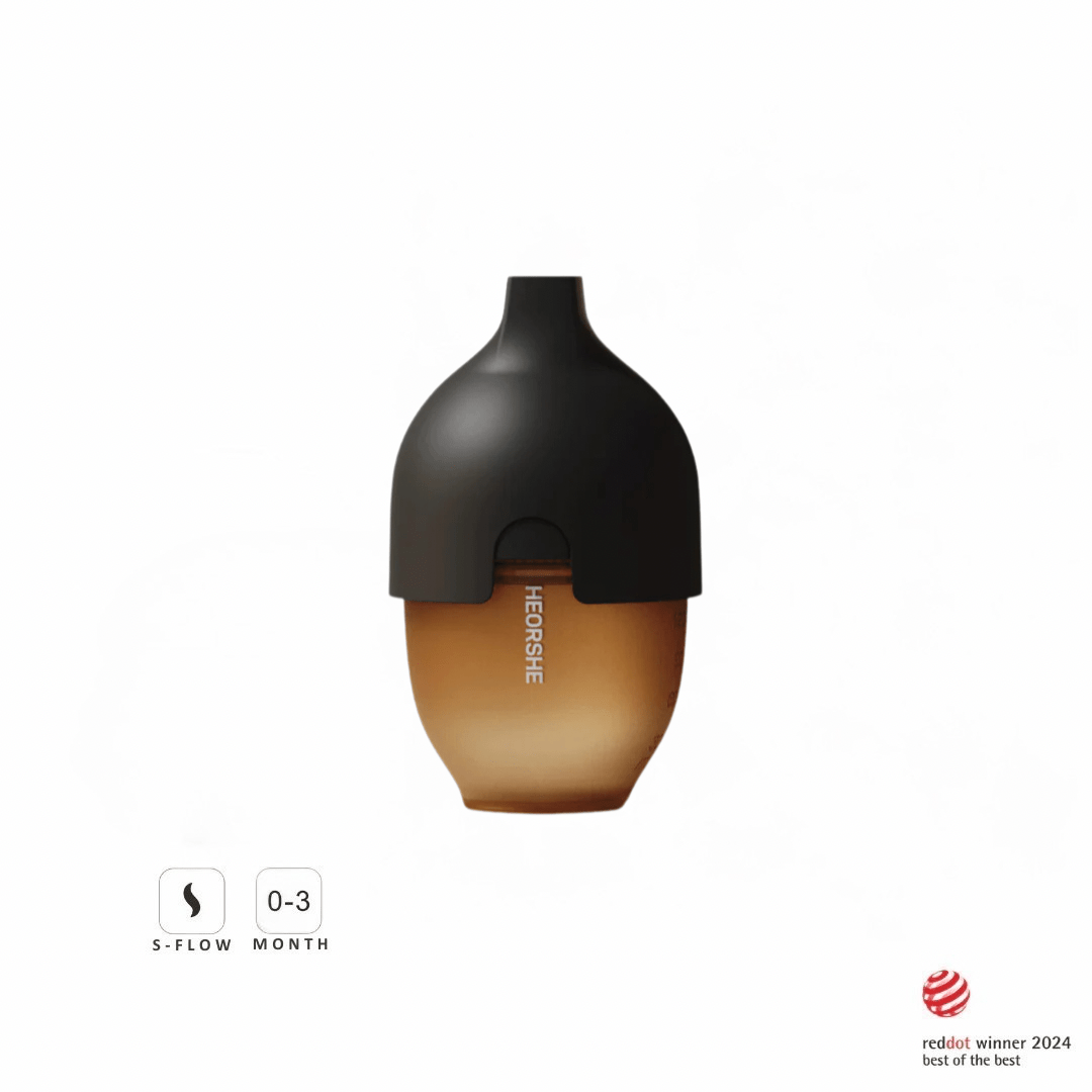 Ultra Wide Neck Baby Bottle 160ml (Schwarz) - BesonderesHoch2